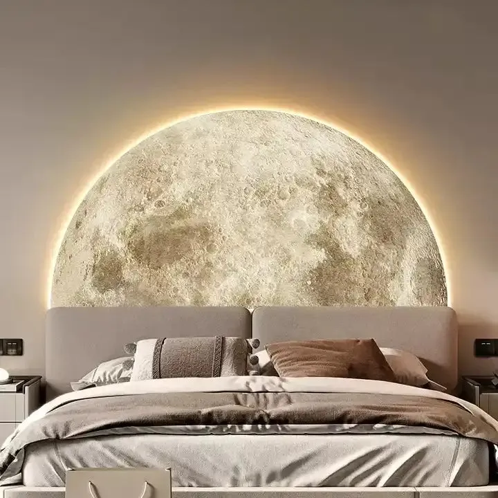 لوحة فنية على شكل كوكب حائط فاخرة حديثة . Modern Luxury Planet Wall Art