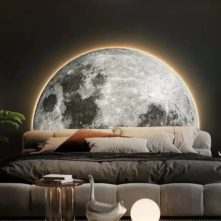 لوحة فنية على شكل كوكب حائط فاخرة حديثة . Modern Luxury Planet Wall Art