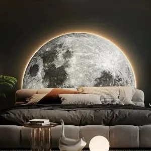 لوحة فنية على شكل كوكب حائط فاخرة حديثة . Modern Luxury Planet Wall Art