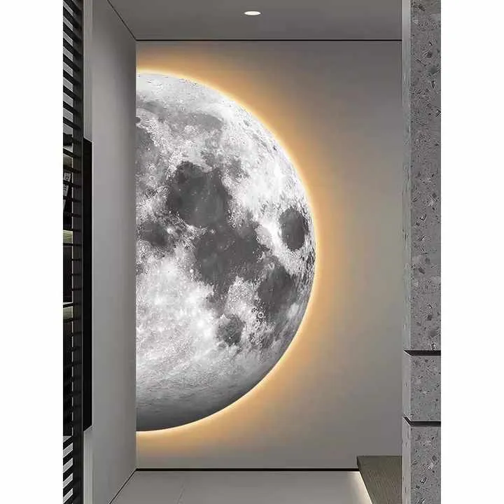 لوحة فنية على شكل كوكب حائط فاخرة حديثة . Modern Luxury Planet Wall Art