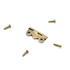 10 Piece Mini Butterfly Door Hinges 20mm X17mm for Furniture Hardware