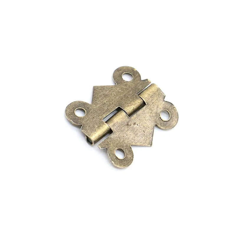 10 Piece Mini Butterfly Door Hinges 20mm X17mm for Furniture Hardware