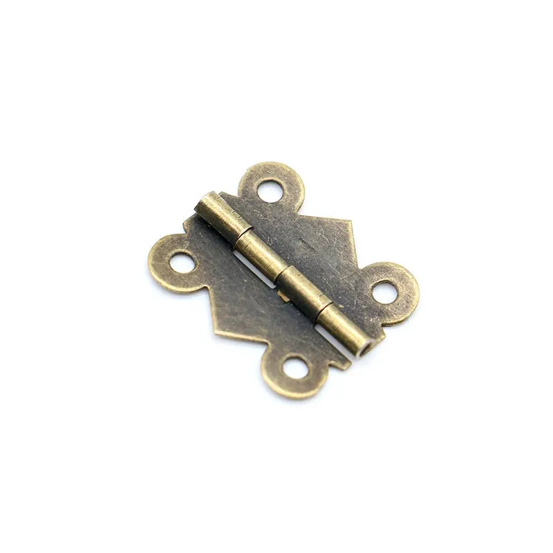 10 Piece Mini Butterfly Door Hinges 20mm X17mm for Furniture Hardware
