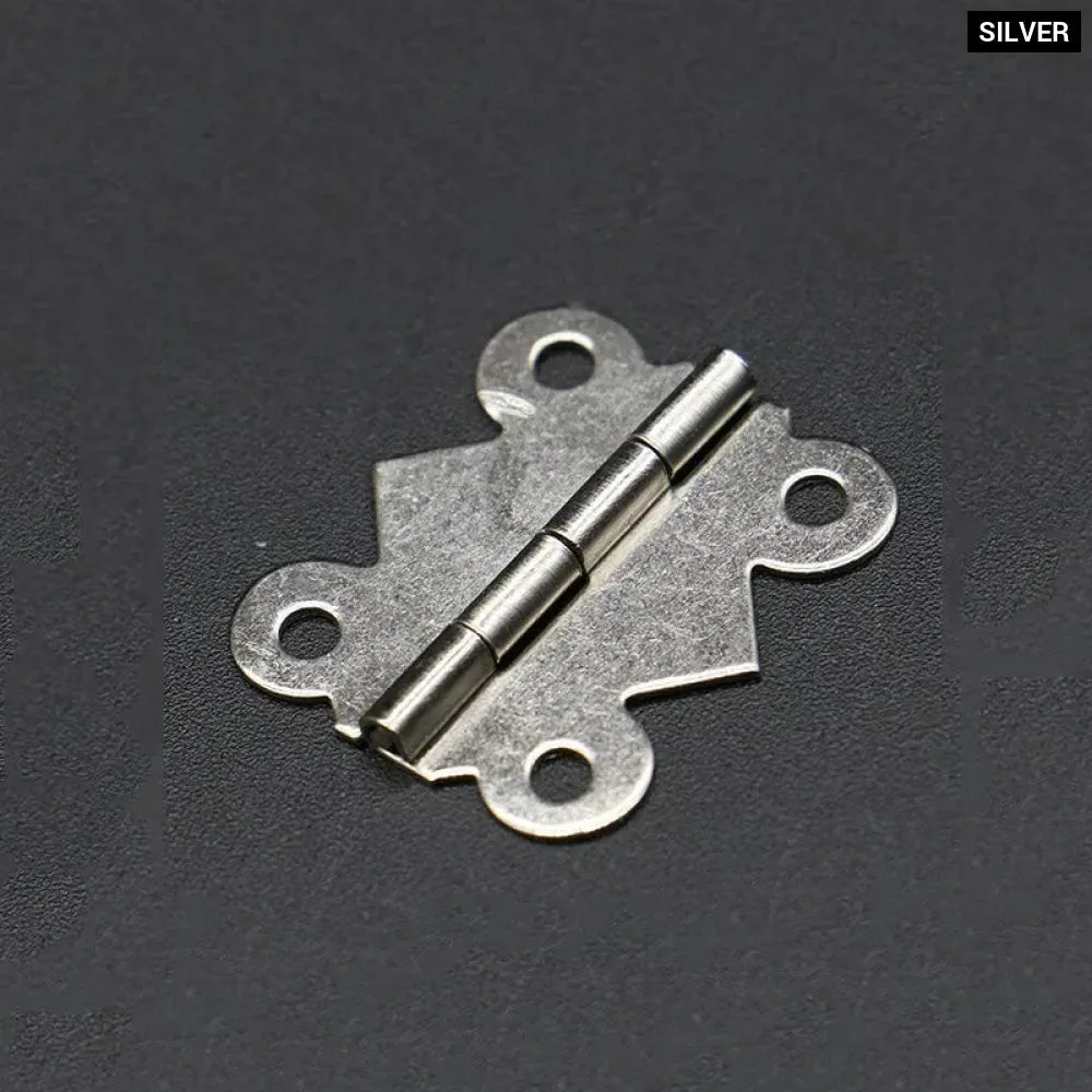 10 Piece Mini Butterfly Door Hinges 20mm X17mm for Furniture Hardware