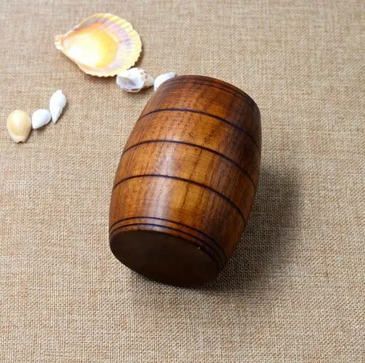 1PCS Novelty Beer Cup Wooden Beer Mugs Eco-friendly Tableware Luxury beer Bucket Dining Cups Bar Drinkware 260ml