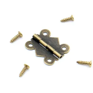 30 Piece 20mm X17mm Mini Butterfly Hinges for Furniture Hardware