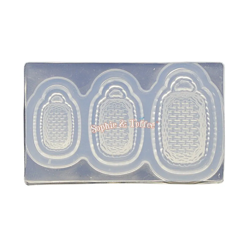 3D Basket Miniature Silicone Mold