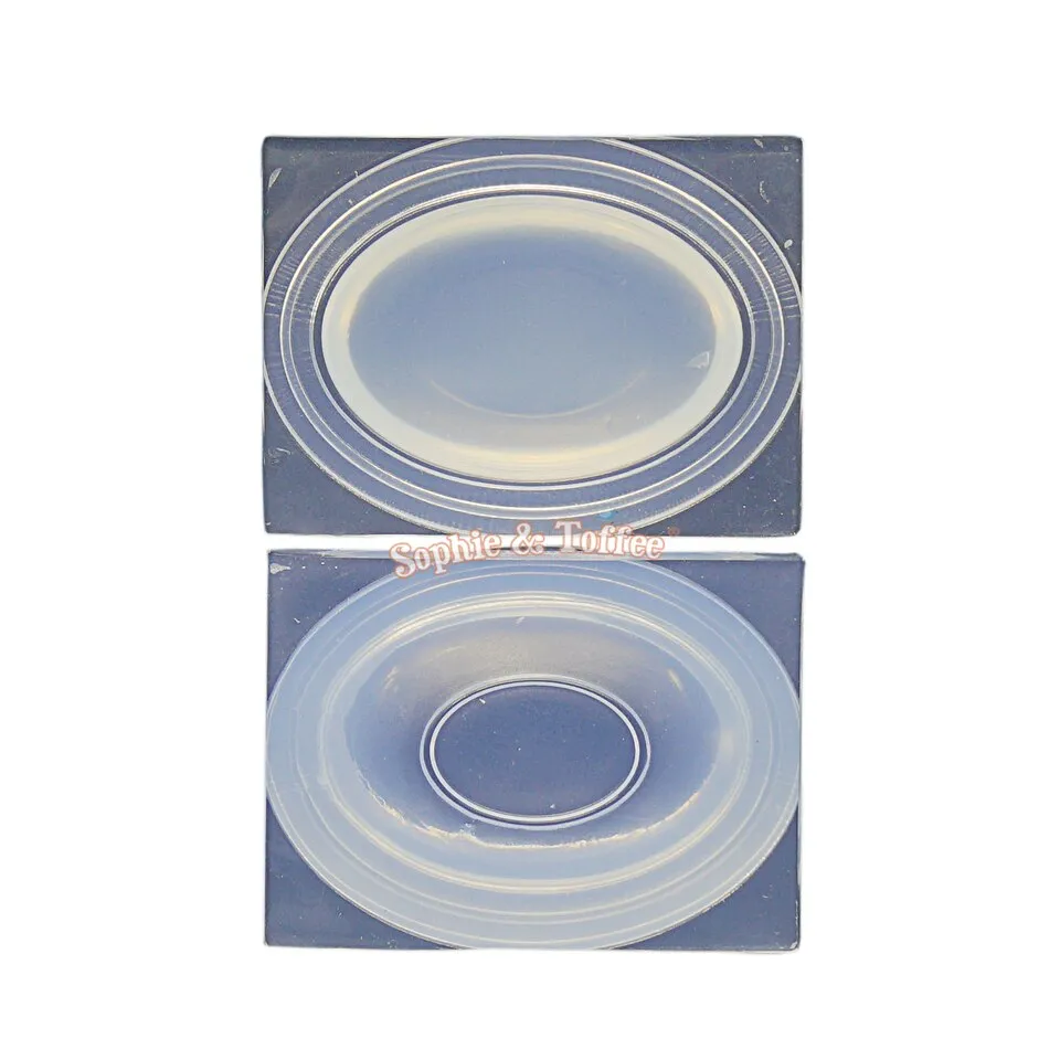 3D Oval Plate Miniature Silicone Mold