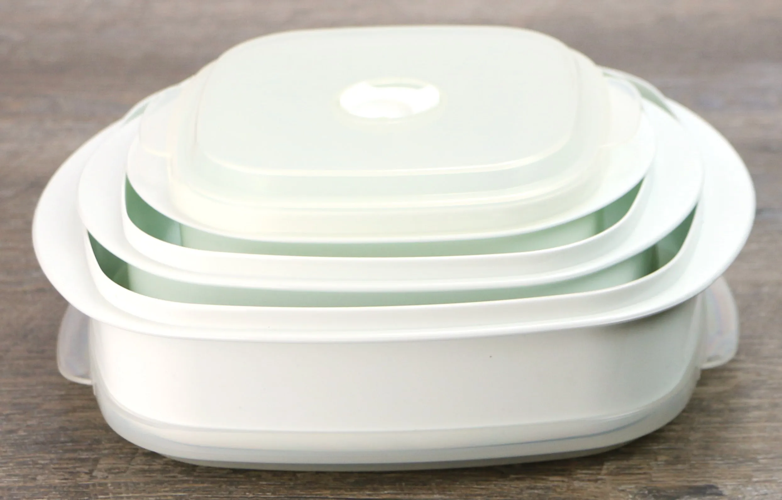 6pc Microwave Cookware & Storage Set, White