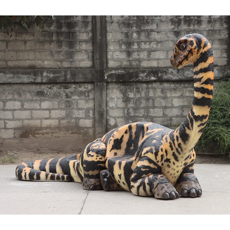 Adolescent Rhoetosaurus Dinosaur Bench Life Size Statue