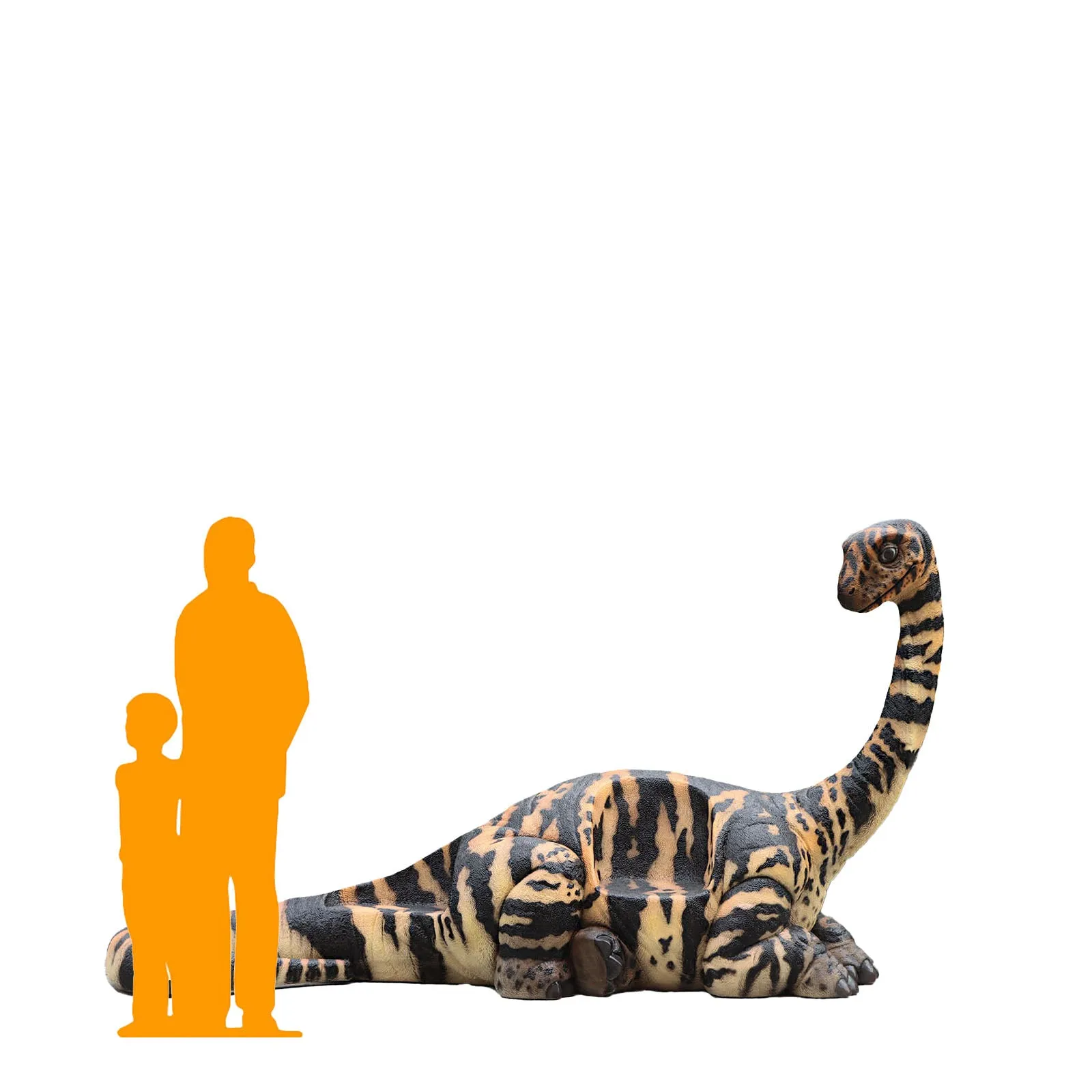 Adolescent Rhoetosaurus Dinosaur Bench Life Size Statue