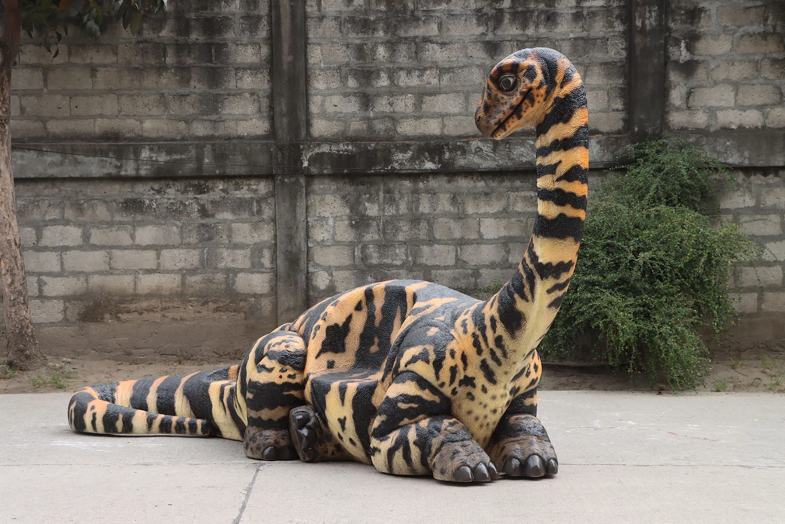 Adolescent Rhoetosaurus Dinosaur Bench Life Size Statue