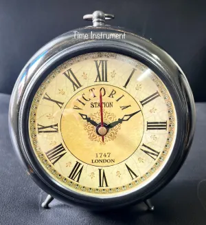 AHSKY Time Instruments Table Clock Wooden Antique New Looking Design Strong