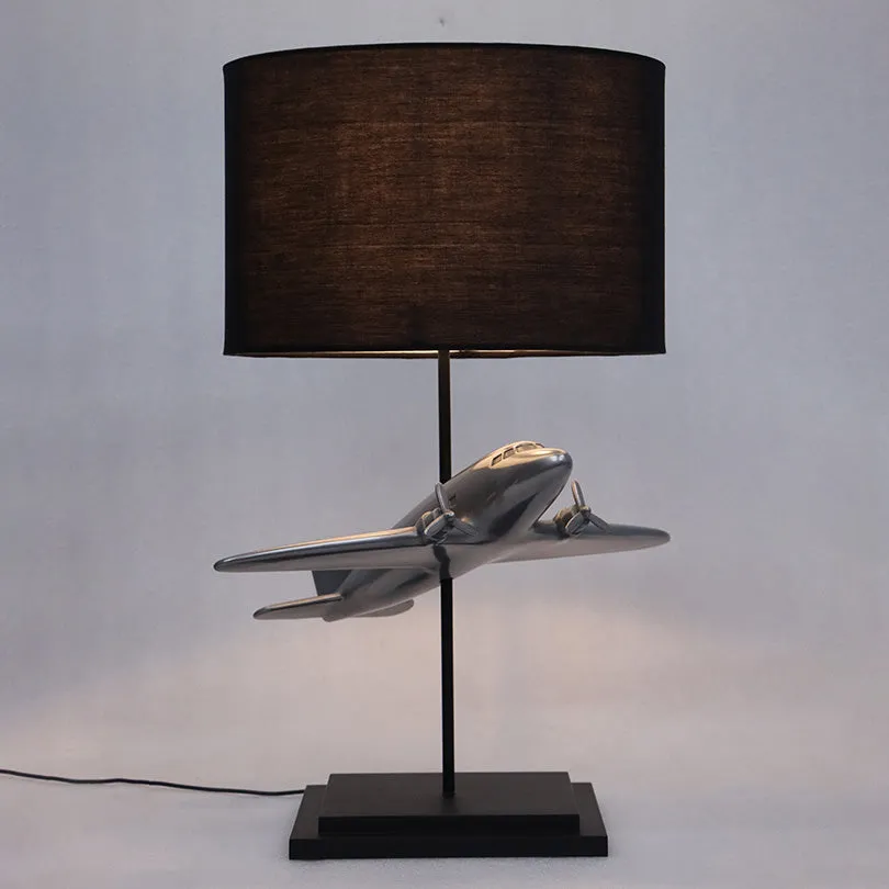 Airplane Lamp Statue