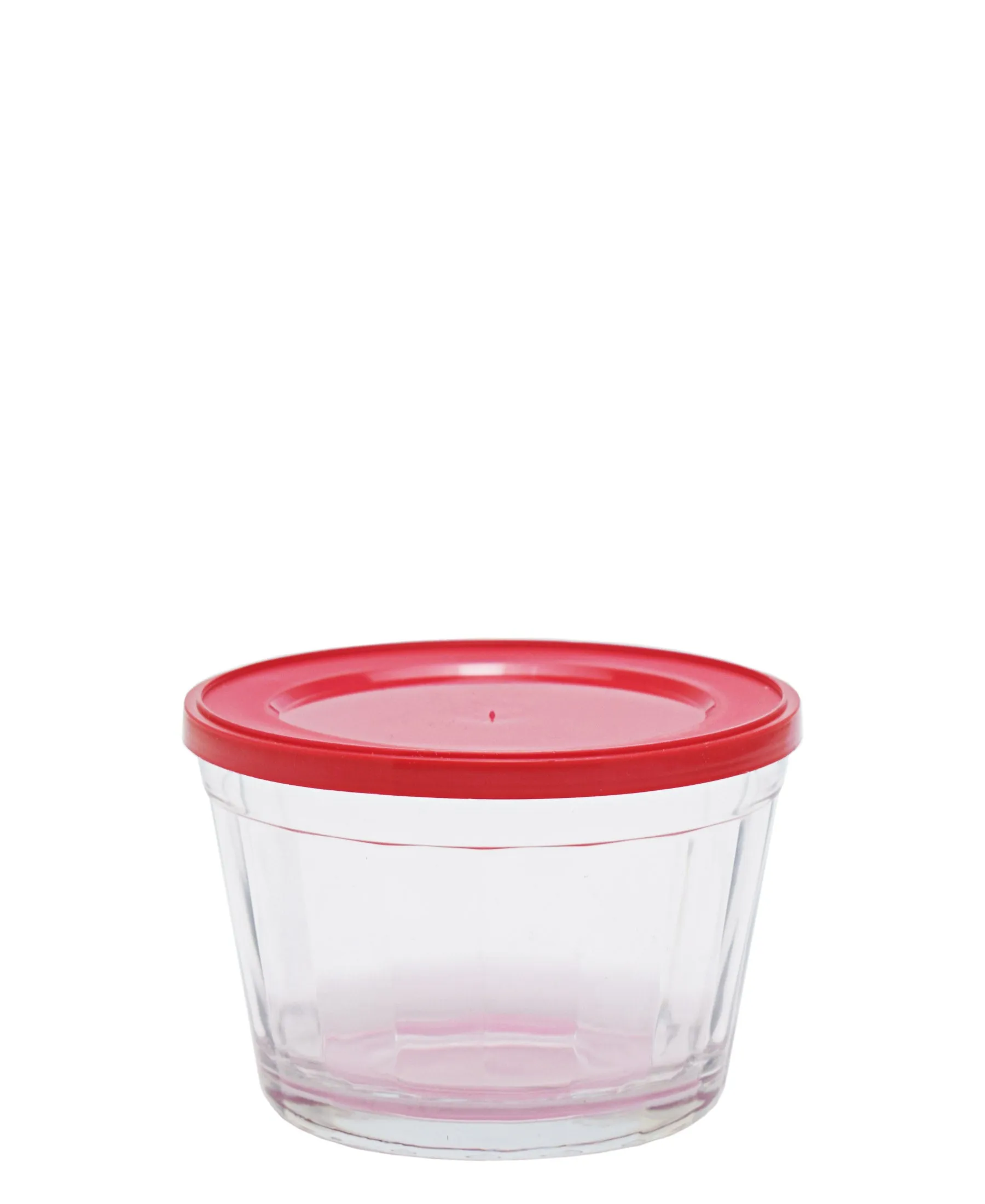 American 600ml Cup Bowl with Plastic Lid - Red
