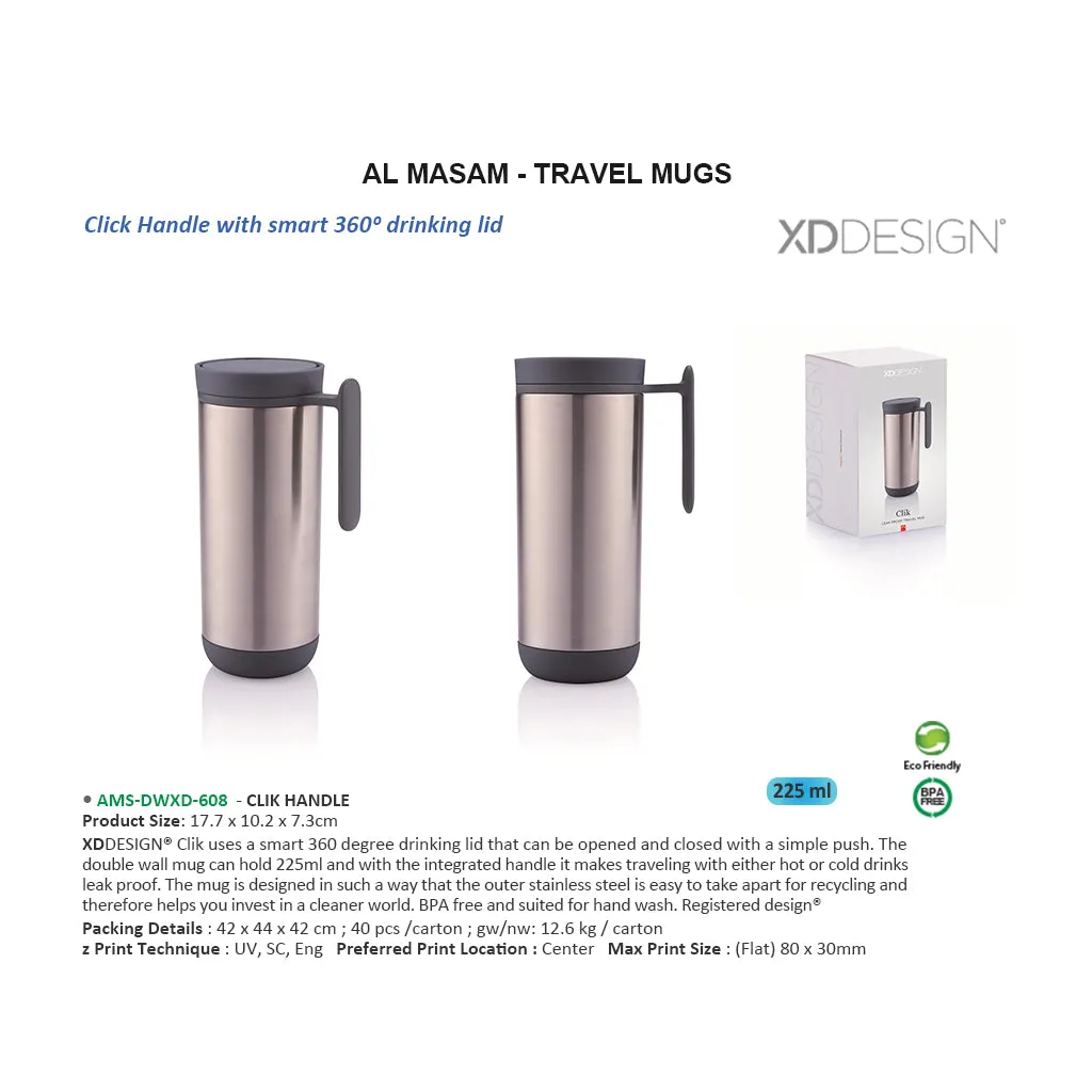 AMS - DWXD 608 XDdesign CLIK HANDLE Drinkware