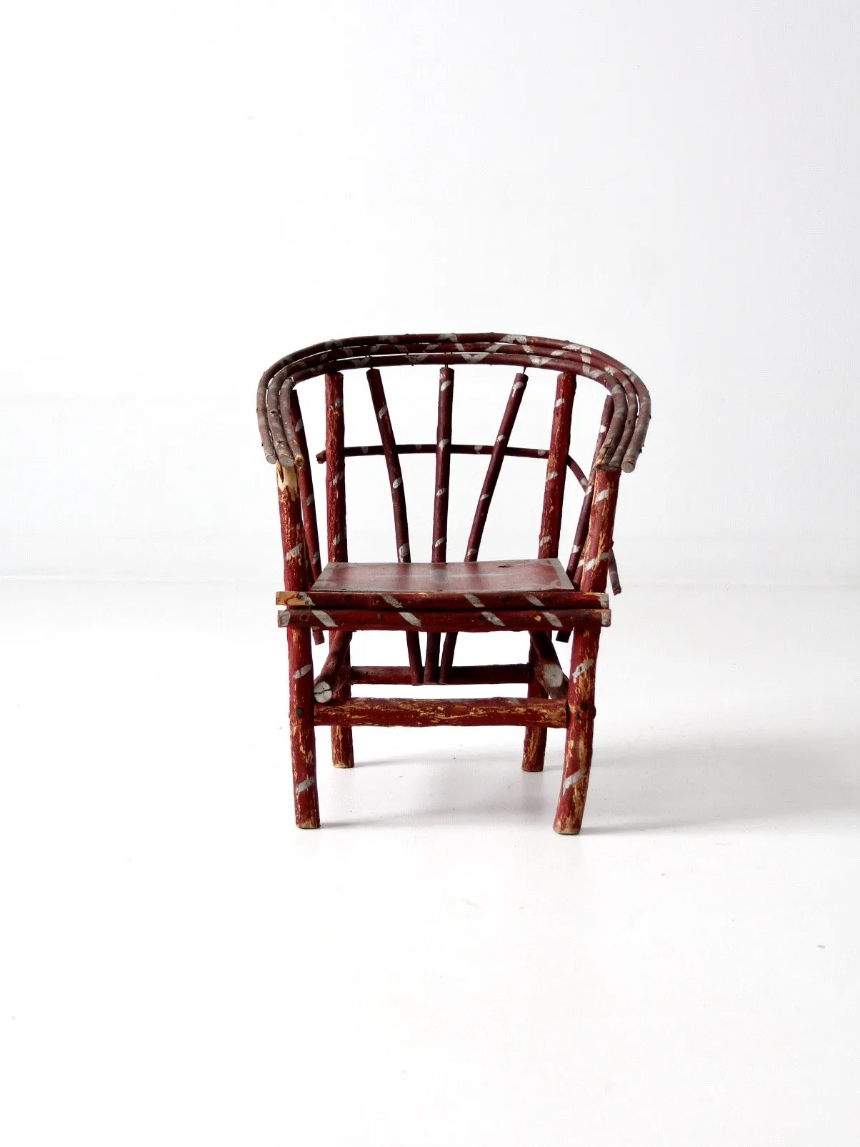 antique children's folk art chair