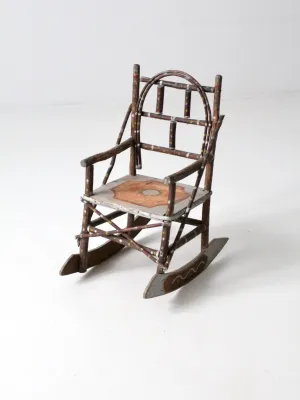 antique folk art children's chair