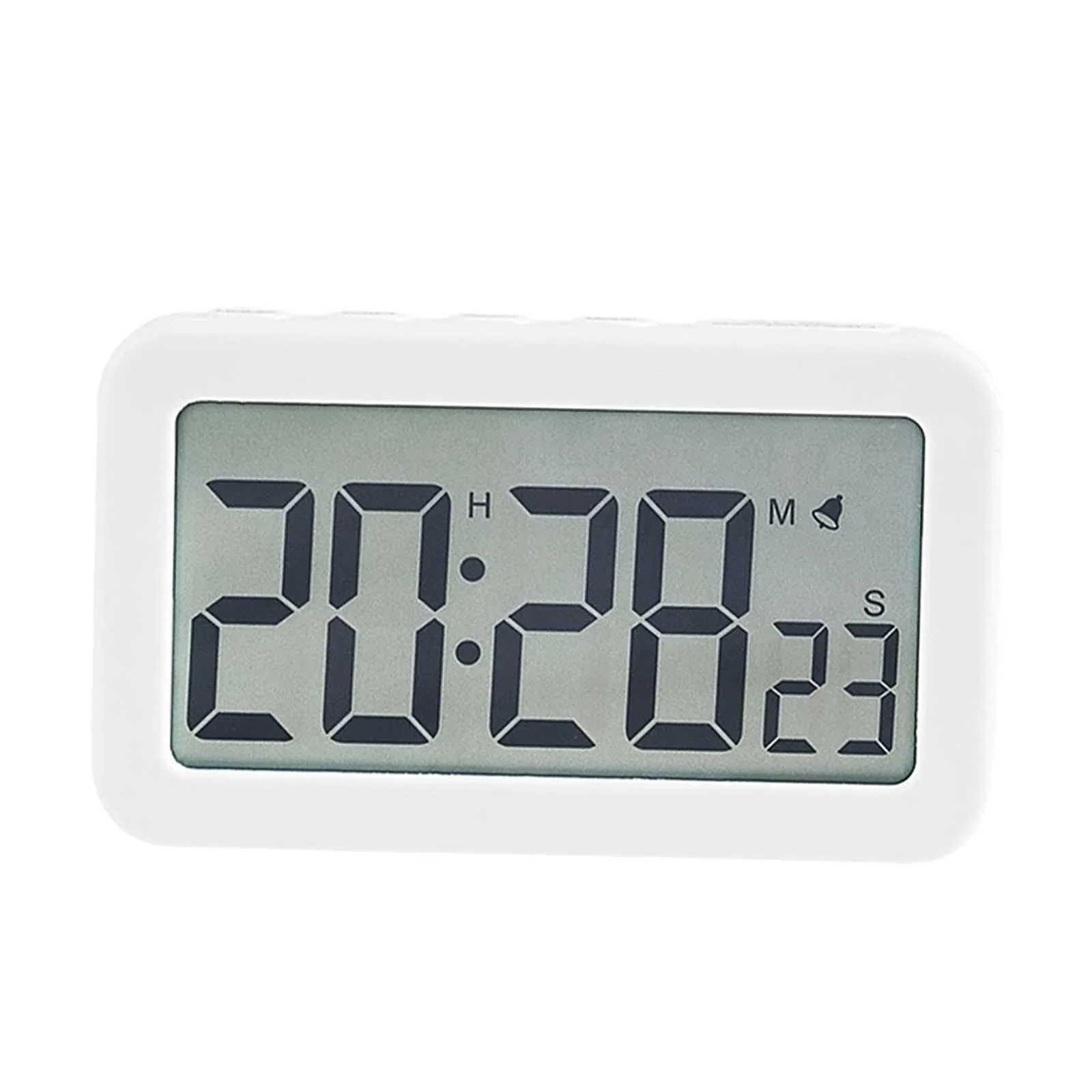ATORSE® Digital Clock Snooze Easy Operation Desk Clocks for Beside Office Home Dacor White