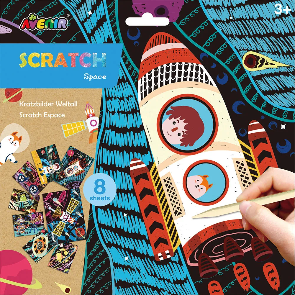 Avenir - Scratch Art - Space