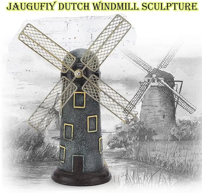 Babymoon Antique Miniature Windmill | Decorative Add-ons | Baby Photography Prop | Green