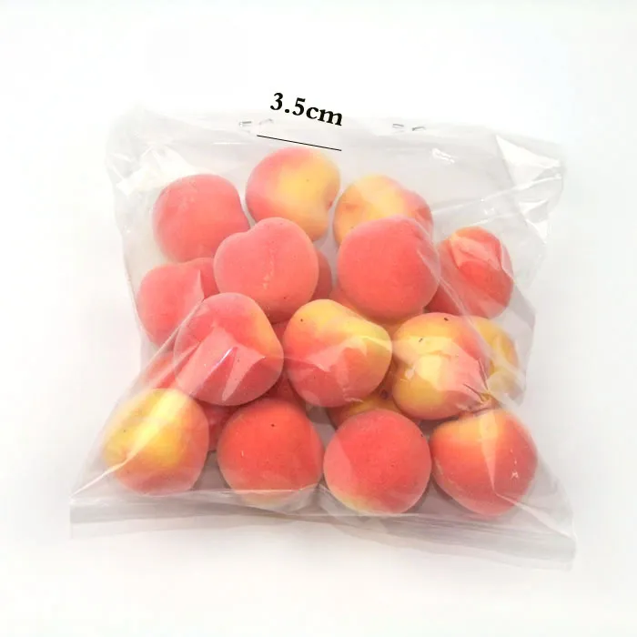Babymoon Plastic Artificial Peach | Decorative Add-ons | Photography Props | Set of 20