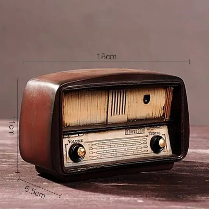 Babymoon Resin Retro Miniature Radio | Decorative Add-ons | Baby Photography Props