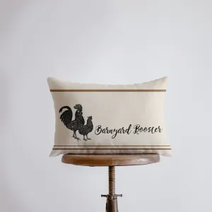 Barnyard Rooster | Pillow Cover | 18 x 12 | Primitive Decor | Vintage Decor | Farmhouse Decor | Throw Pillows | Rustic Decor | Cabin Decor