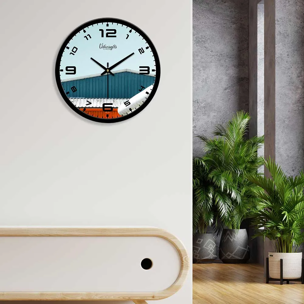 Beautiful Building Corner Designer Wall Clock