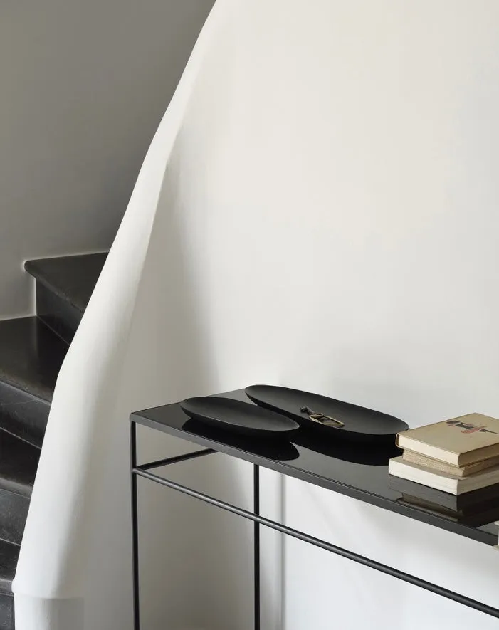Black Thin Oval Boards Set Of 2