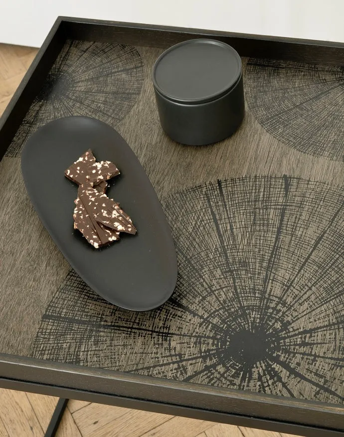 Black Thin Oval Boards Set Of 2