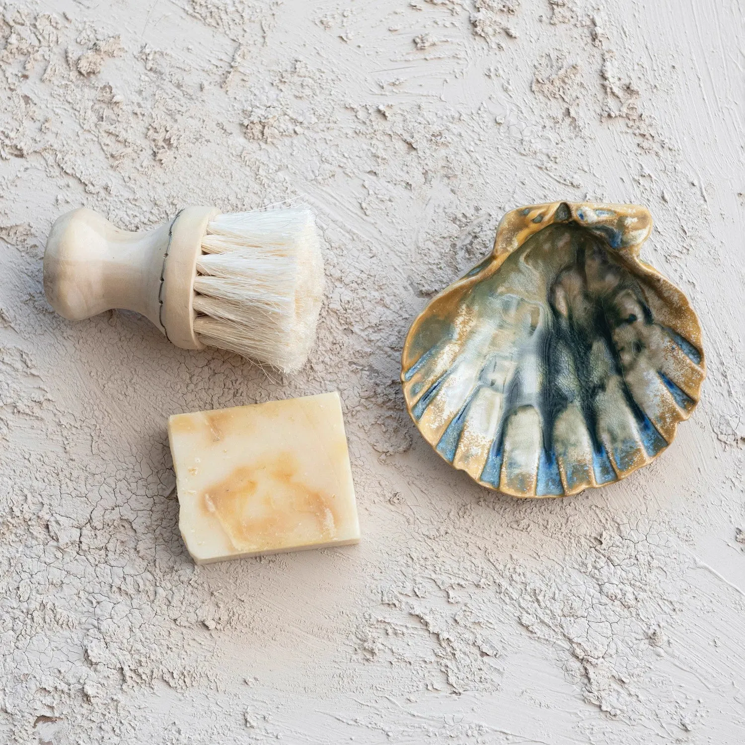Blue Glaze Shell Dish