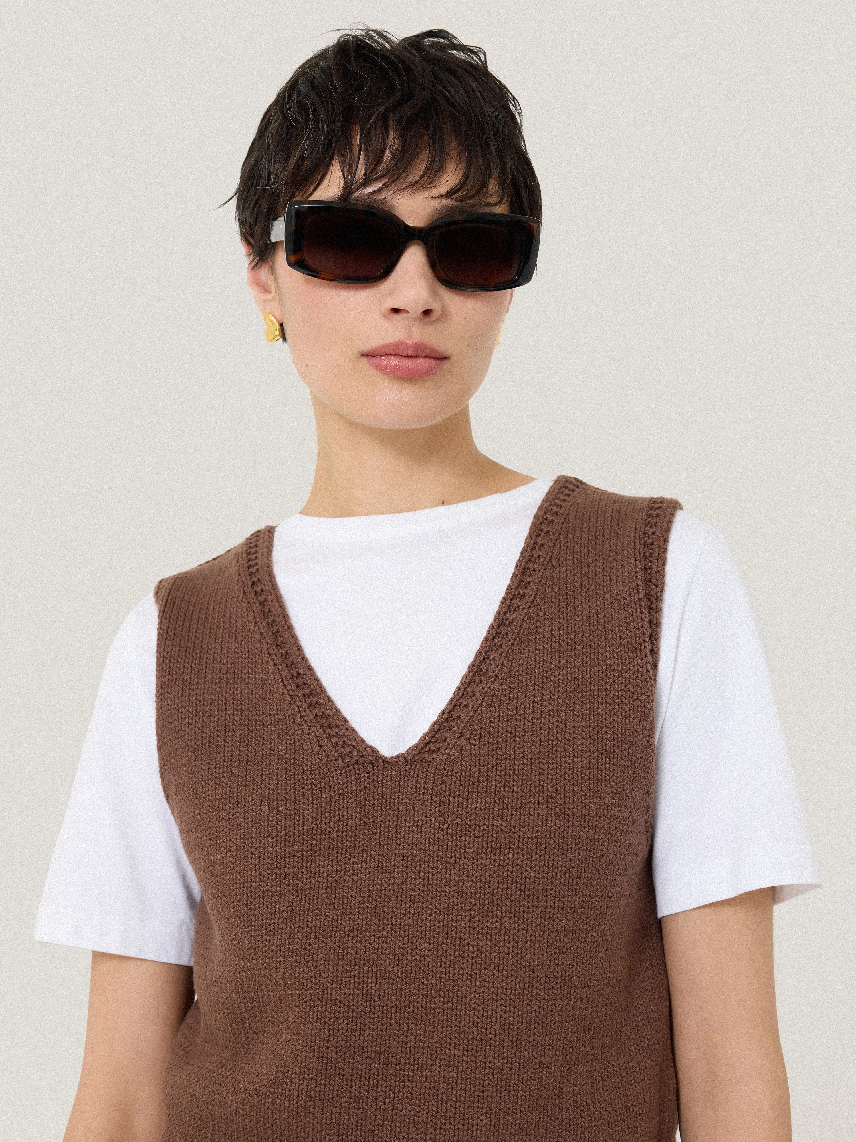 Bolton Rectangle Sunglasses | Tortoiseshell