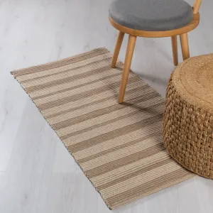 Box Rug Beige Stripe (60 x 120cm)