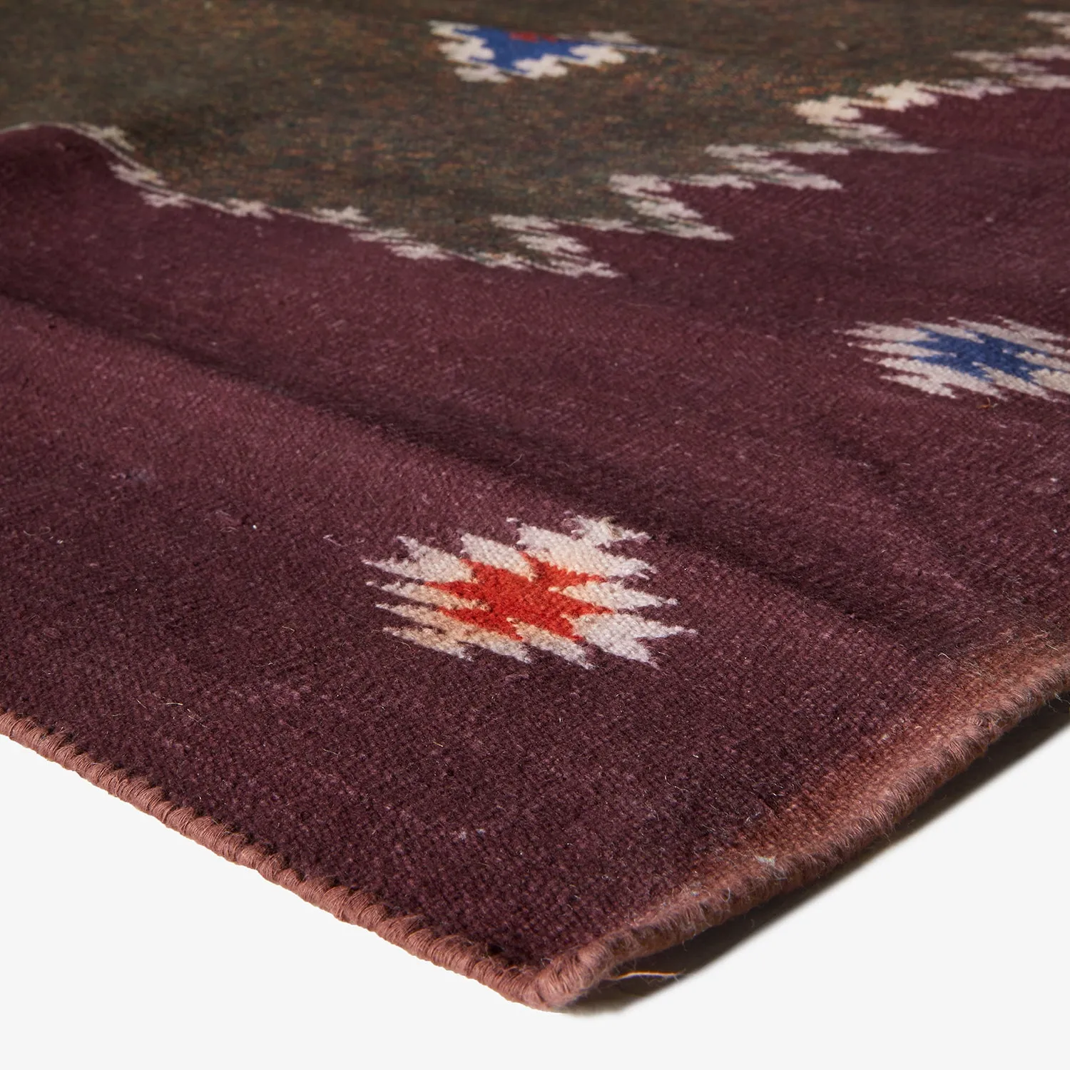 Brown Vintage Wool Rug - 15' x 15'3"