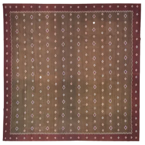Brown Vintage Wool Rug - 15' x 15'3"