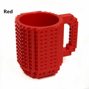 Build-On Brick Mug DIY Bulding Blocks Coffee Mugs 350 ml Creative Drinkware BPA Free Legoe Cups Birthday Gifts Tazas