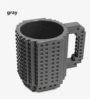 Build-On Brick Mug DIY Bulding Blocks Coffee Mugs 350 ml Creative Drinkware BPA Free Legoe Cups Birthday Gifts Tazas