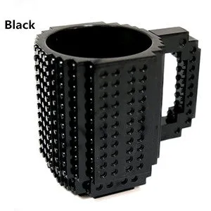 Build-On Brick Mug DIY Bulding Blocks Coffee Mugs 350 ml Creative Drinkware BPA Free Legoe Cups Birthday Gifts Tazas