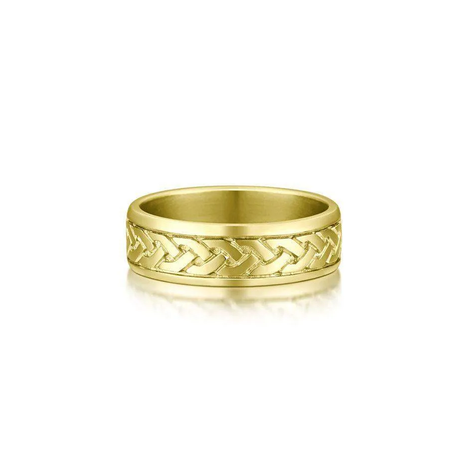 Celtic Knot Ring - (R29) - Various Metals - Size J-Q