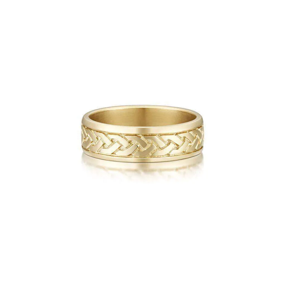 Celtic Knot Ring - (R29) - Various Metals - Size J-Q