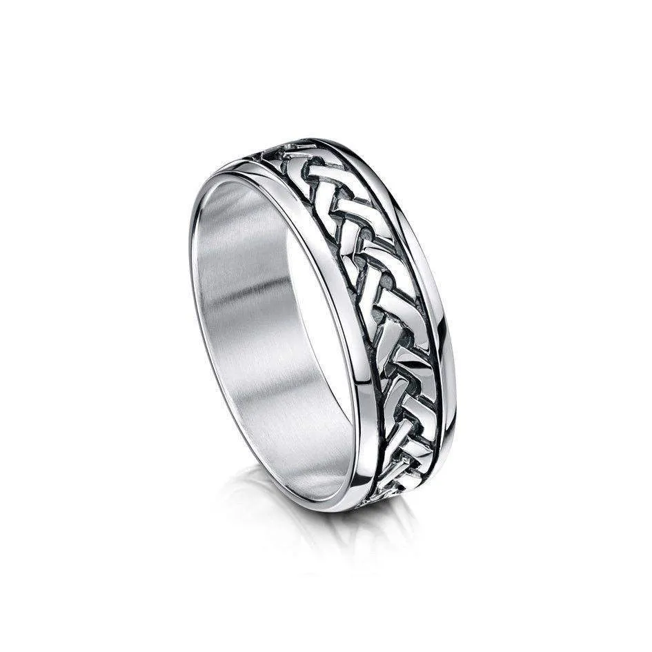 Celtic Knot Ring - (R29) - Various Metals - Size J-Q