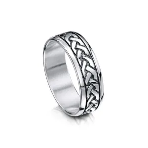 Celtic Knot Ring - (R29) - Various Metals - Size J-Q