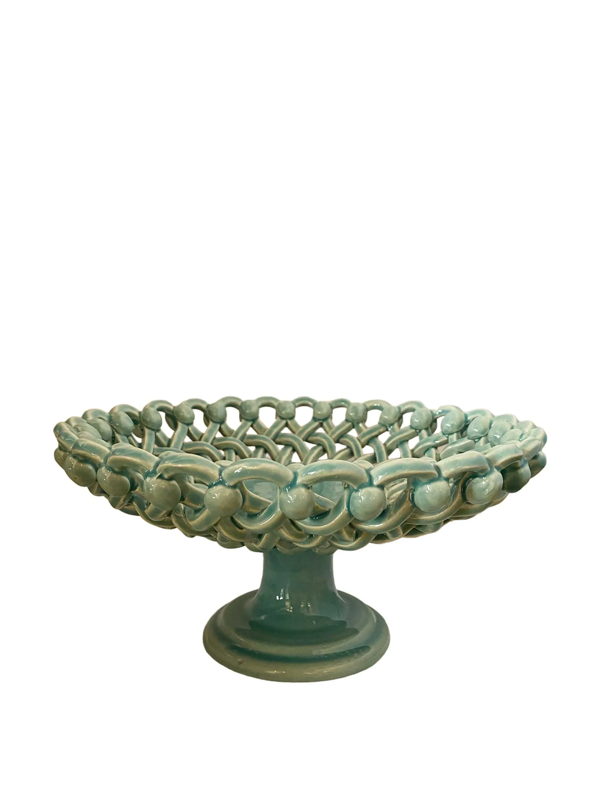 Ceramic basket stand mint