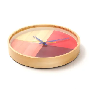 Cloudnola Flor Wall Clock / Red