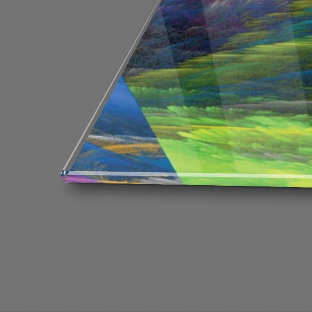 Colourful Clouds Glass Wall Art