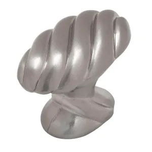 Cosmas 1471SN Satin Nickel Twist Cabinet Knob
