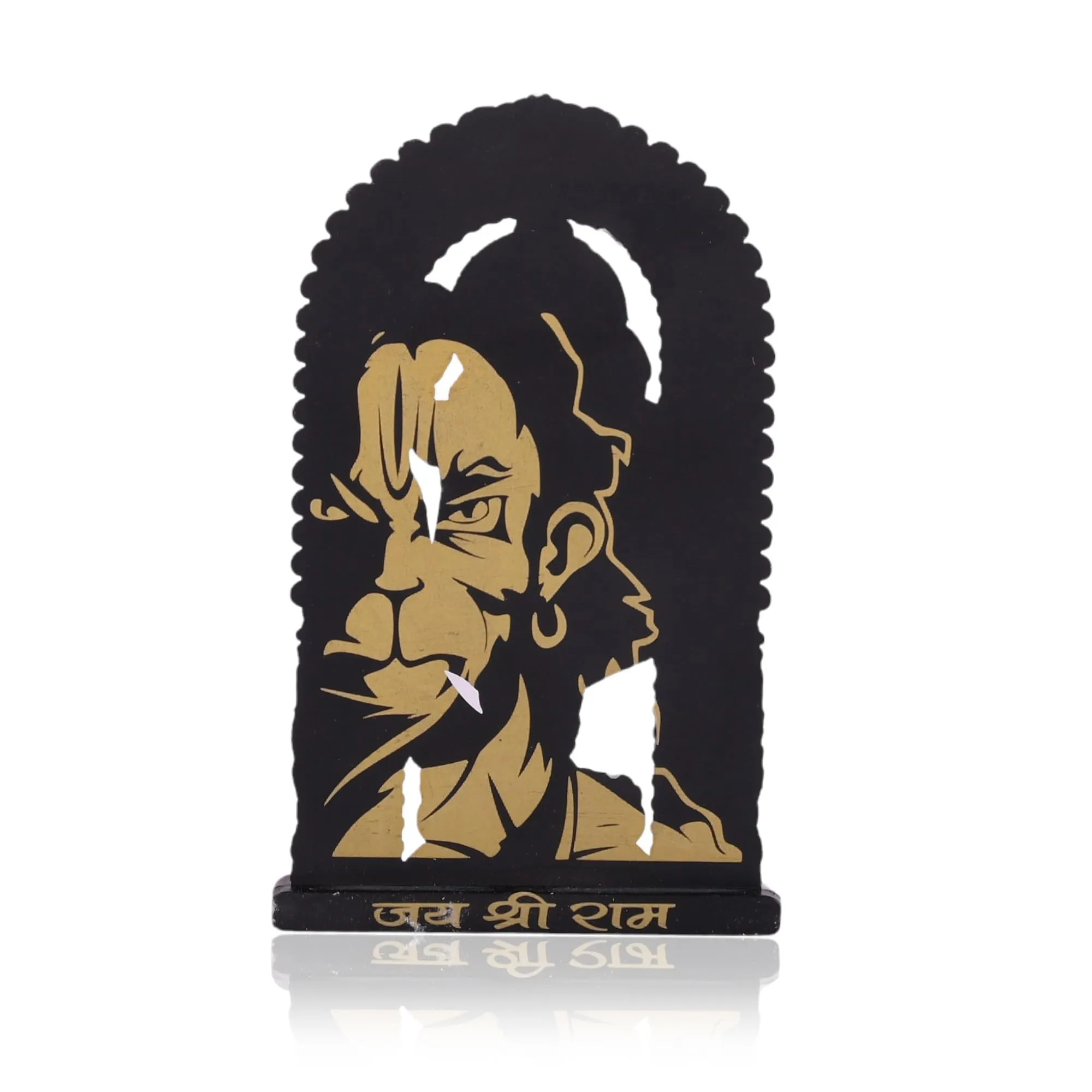 Craftam Metal Small Ram Lalla Idol Murti Ayodhya for Car Dashboard Home Decor,Home Temple Mandir Pooja, Gift, Car Dashboard (Black Height - 2.7 Inch)