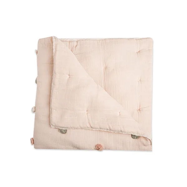 Crane Parker Pom Pom Quilted Baby Blanket