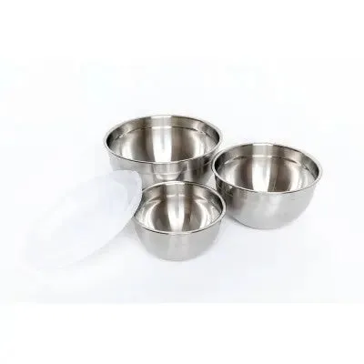 Cuisinart Set of 3 Stainless Steel Mixing Bowls with Lids - CTG-00-SMB